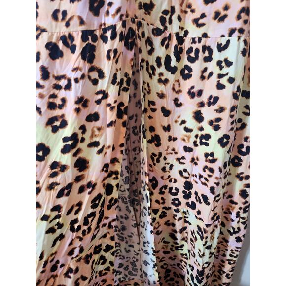 Bar III size Medium Women's Animal-Print Cover-up Maxi Dress - Picture 7 of 7
